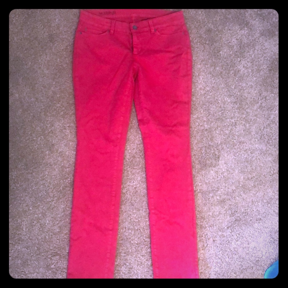 Pink jeans from Ann Taylor